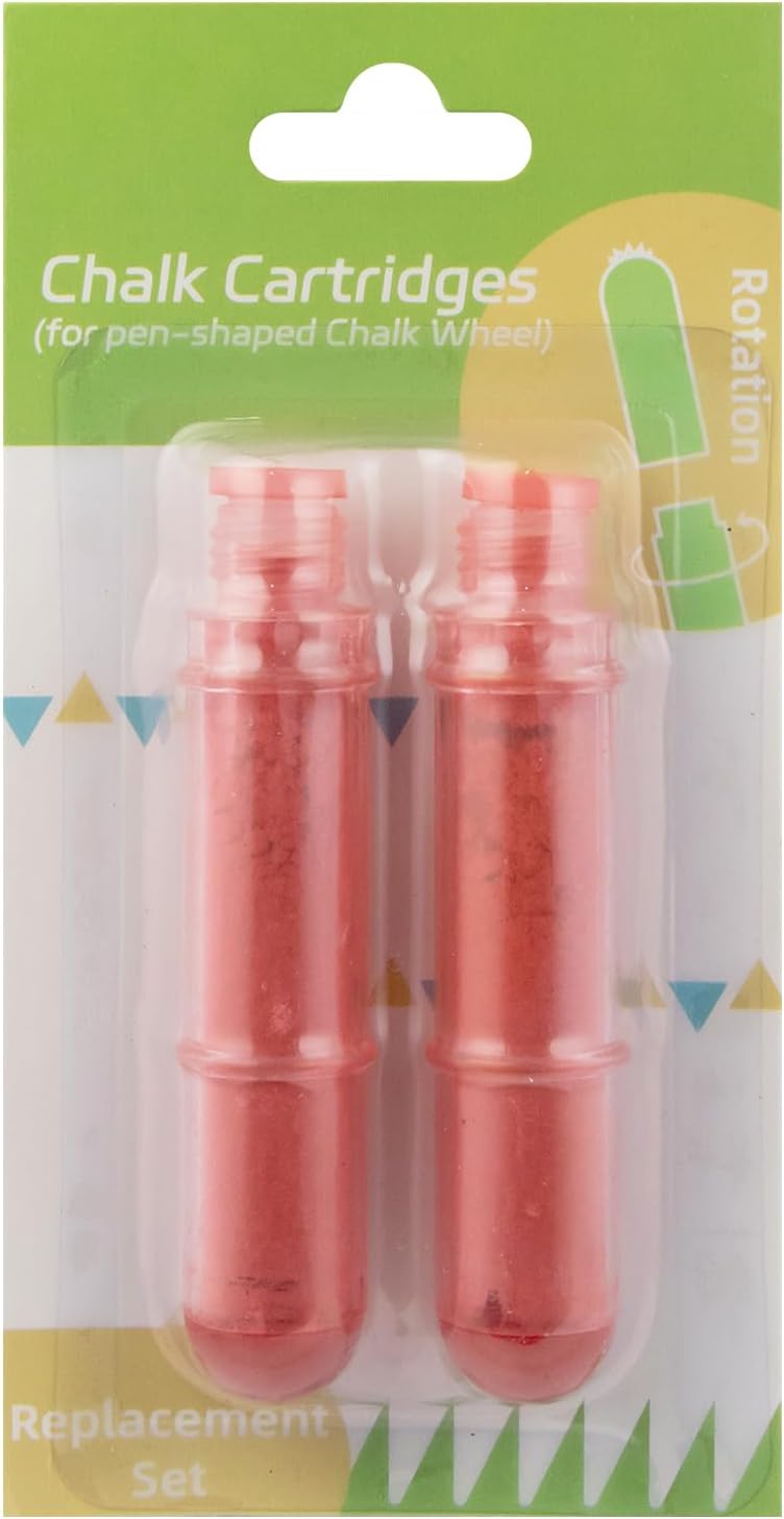 chaseroad 2PCS Sewing Chalk Refill - Red - Image 1
